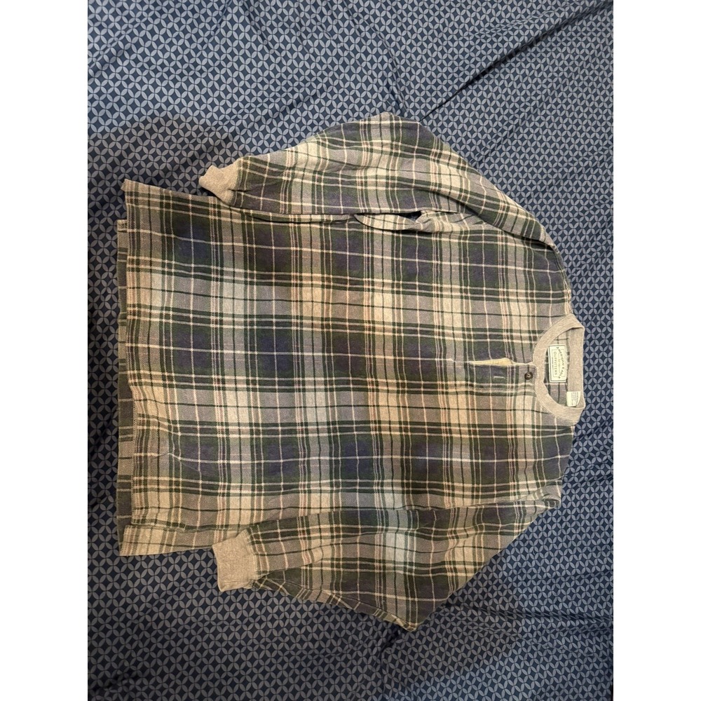 American Eagle Shirt Mens Large Long Sleeve Plaid AE